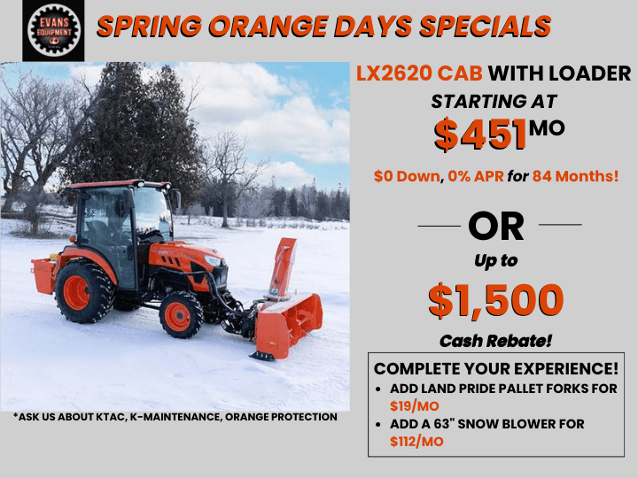 Spring Orange Days Special – LX2620 Cab